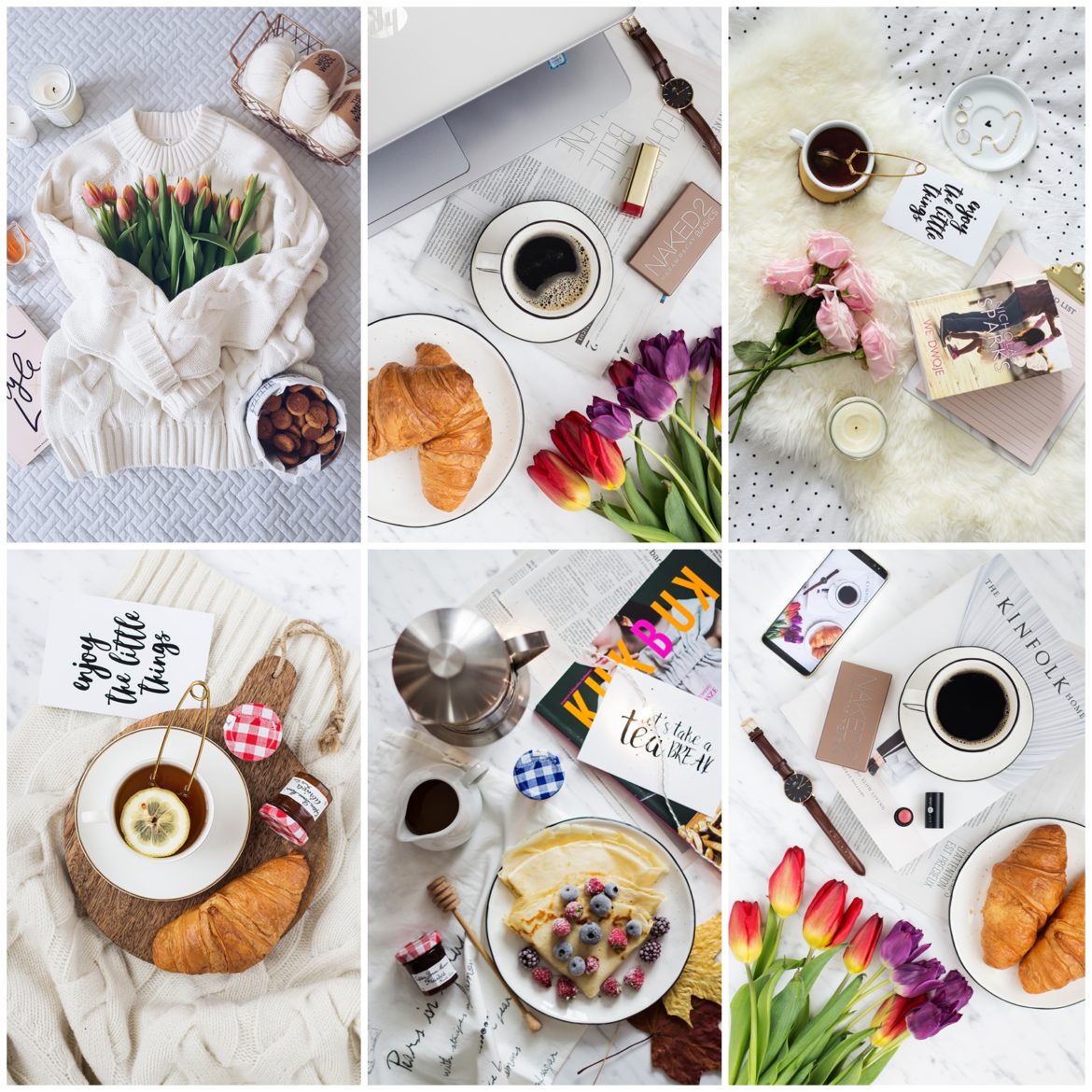 zdjęcia flat lay